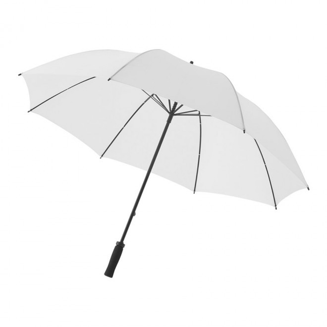 PARAPLUIE PUBLICITAIRE GOLF MANCHE DROIT 'GLENMORE' - blanc