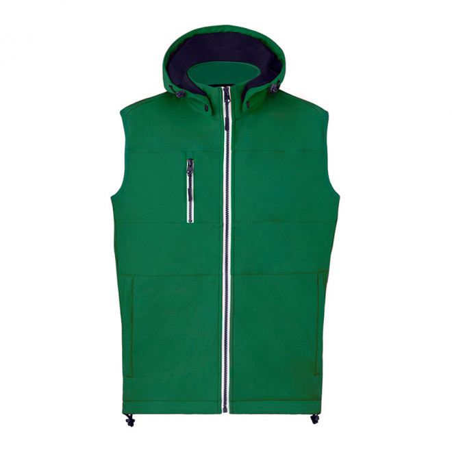 BODYWARMER SOFTSHELL MIXTE PROMOTIONNEL 'ISIDORE BW' - vert