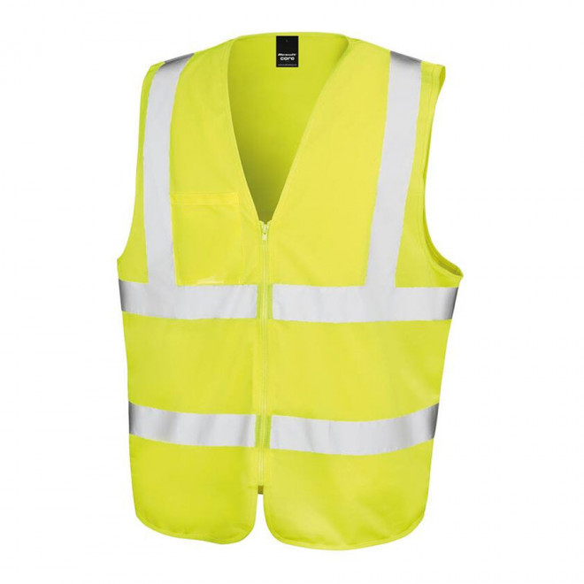 GILET HAUTE VISIBILITE PERSONNALISABLE RESULT® 'REFLECTA' - jaune fluo