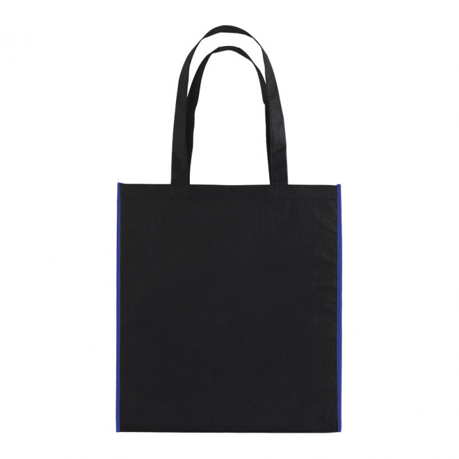 SAC SHOPPING PUBLICITAIRE 'LISBOA' 80 GR/M² - noir/bleu royal