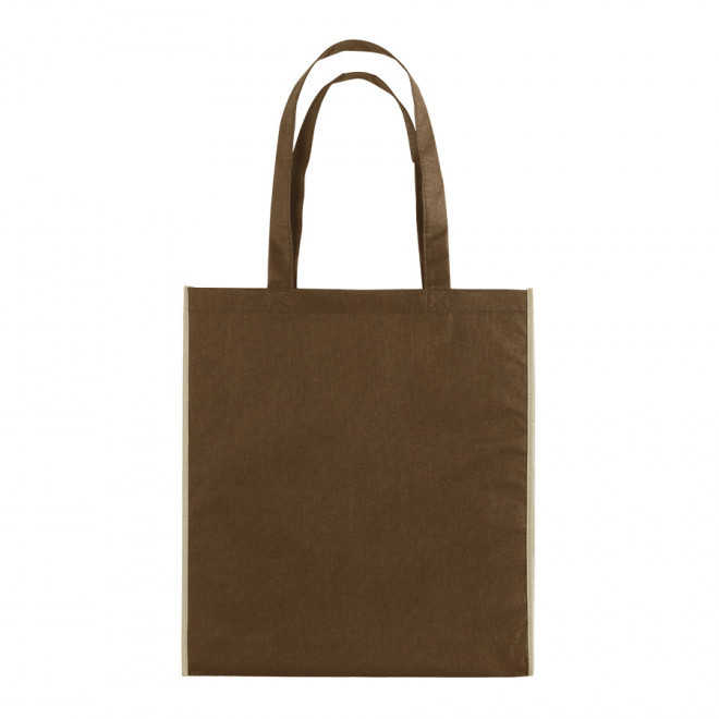 SAC SHOPPING PUBLICITAIRE 'LISBOA' 80 GR/M² - marron/beige