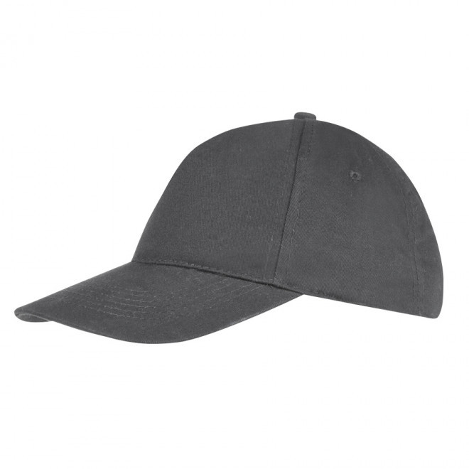 CASQUETTE PUBLICITAIRE ADULTE 'SUNNY' 180 GR/M² - gris foncé