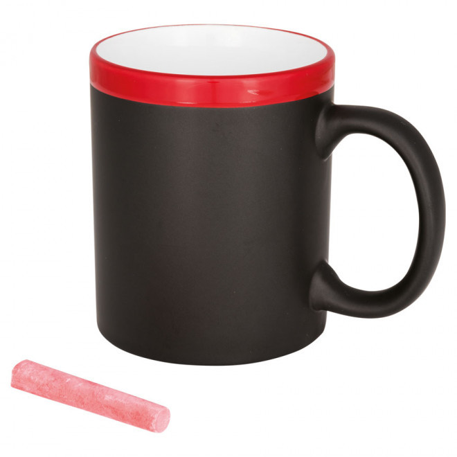 MUG PERSONNALISÉ 'ARDOISE' - rouge
