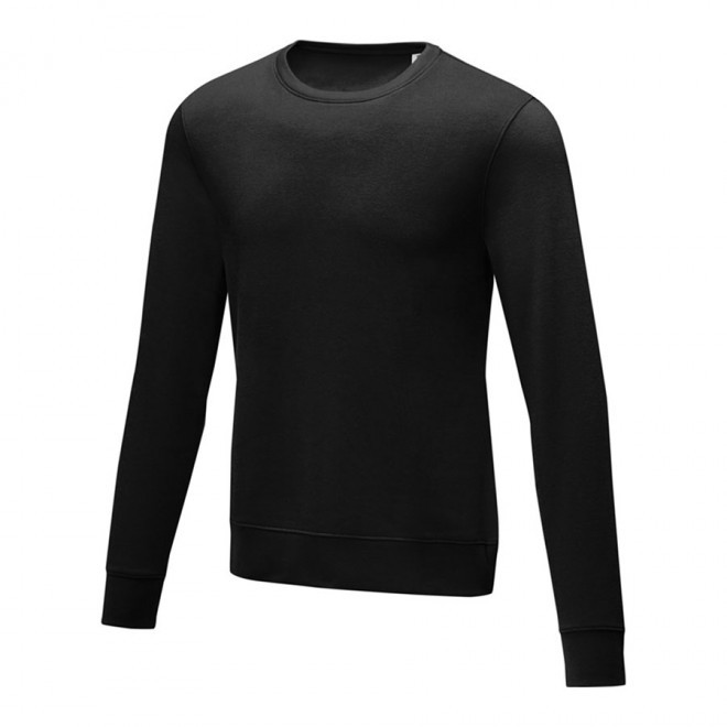 SWEAT COL ROND PUBLICITAIRE HOMME 'ZERIO' - noir