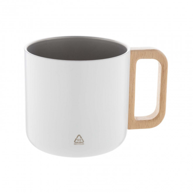 MUG ACIER PUBLICITAIRE 'JORNA' - blanc