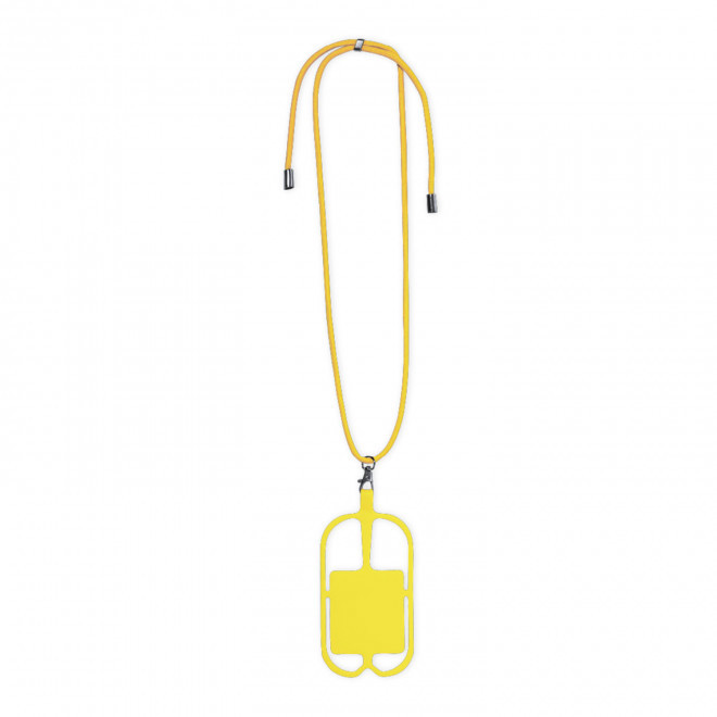 TOUR DE COU PUBLICITAIRE POUR TELEPHONE 'BYSEL'  - jaune