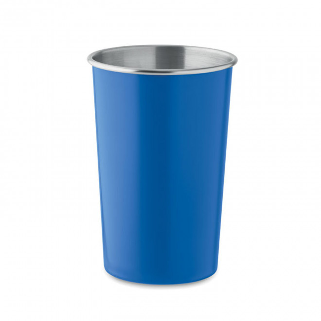 GOBELET ACIER INOX PUBLICITAIRE'SAMILO RECYCLE' - bleu royal