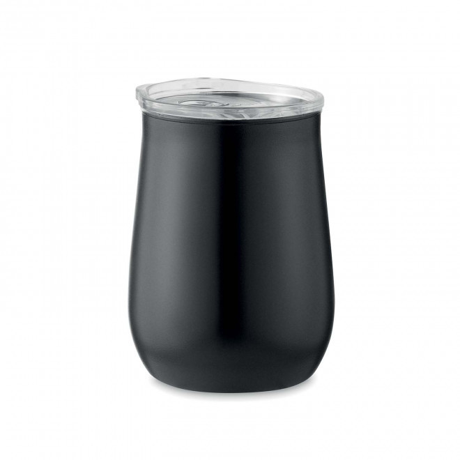 MUG EN INOX PERSONNALISE 500 ML 'GOUGA RECYCLE' - noir