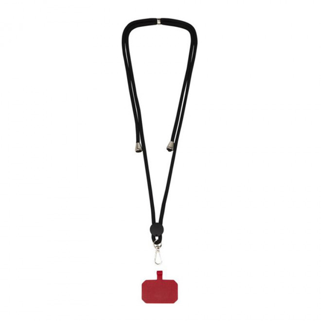 CORDON PUBLICITAIRE TOUR DE COU TELEPHONE 'NURAS' - EXPÉDITION RAPIDE 4 JOURS - rouge