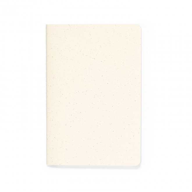 CARNET A5 CARTON RECYCLE SOUPLE PERSONNALISABLE 'LAURENT' - blanc cassé