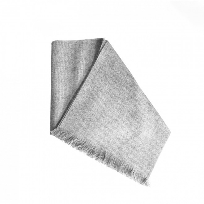 ECHARPE FAB.FRANCE PERSONNALISABLE 'HIBERNOL' - gris chiné