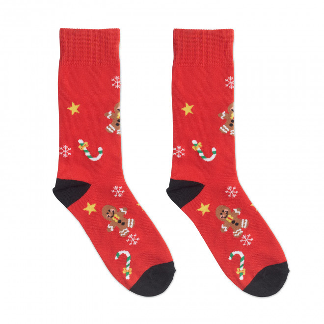 CHAUSSETTES NOEL PERSONNALISABLE 'SOOKY' - rouge