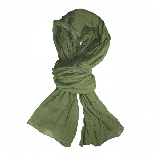 CHECHE FOULARD PERSONNALISABLE 'LORENCE' - kaki