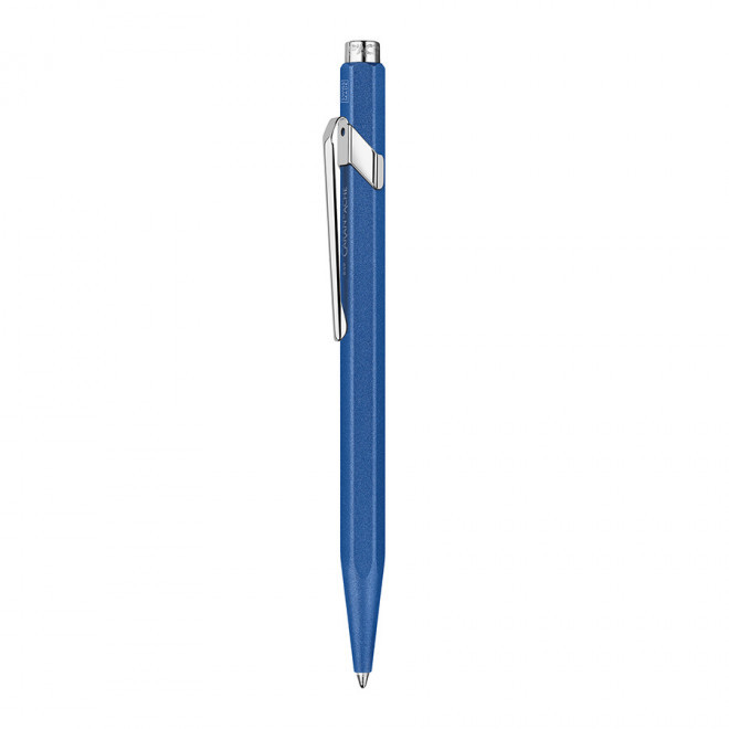 STYLO BILLE PUBLICITAIRE CARAN DACHE 'COLORMAT-X' - bleu