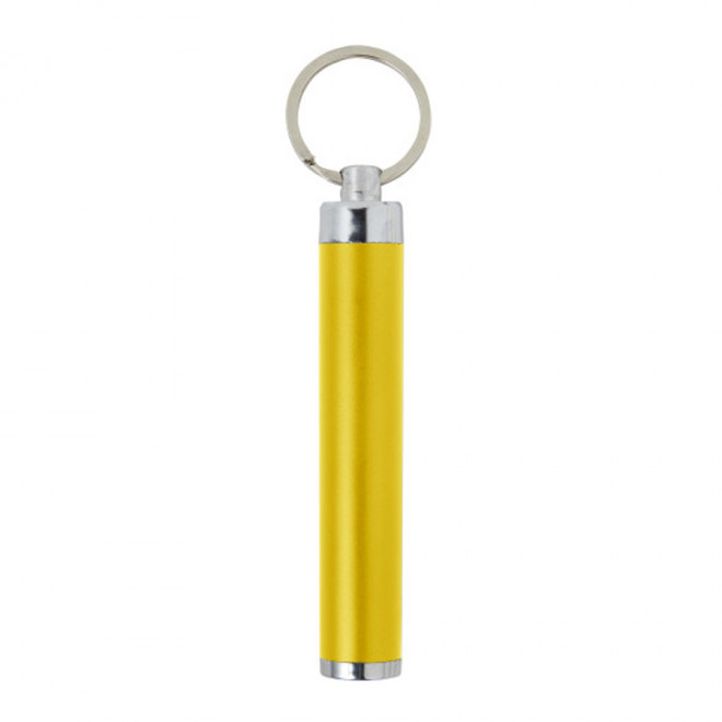 PORTE-CLÉS LAMPE PUBLICITAIRE AVEC LOGO LUMINEUX 'VALANGO' - jaune