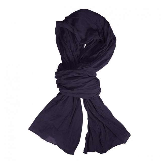 CHECHE FOULARD PERSONNALISABLE 'LORENCE' - bleu marine