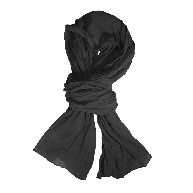 CHECHE FOULARD PERSONNALISABLE 'LORENCE' - noir