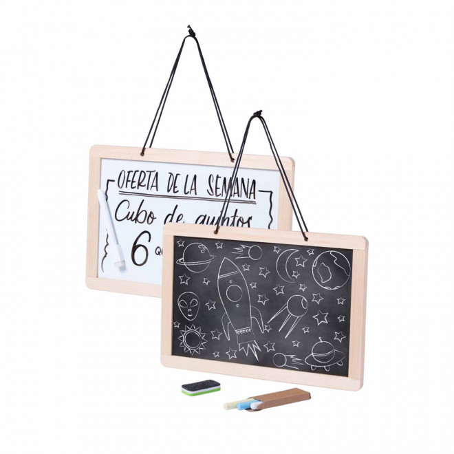 TABLEAU MEMO PERSONNALISABLE 'MURO' - blanc/noir