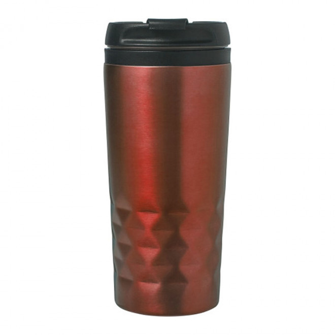 MUG ISOTHERME PERSONNALISABLE 'PRISME' 4 JOURS - rouge