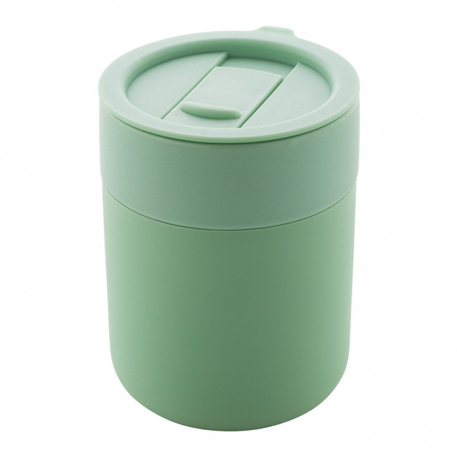 MUG PERSONNALISE EN CERAMIQUE ET SILICONE 'CERAMU' - vert d'eau