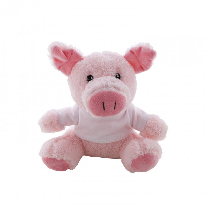 PELUCHE RPET PERSONNALISABLE 'CHACHA' - cochon