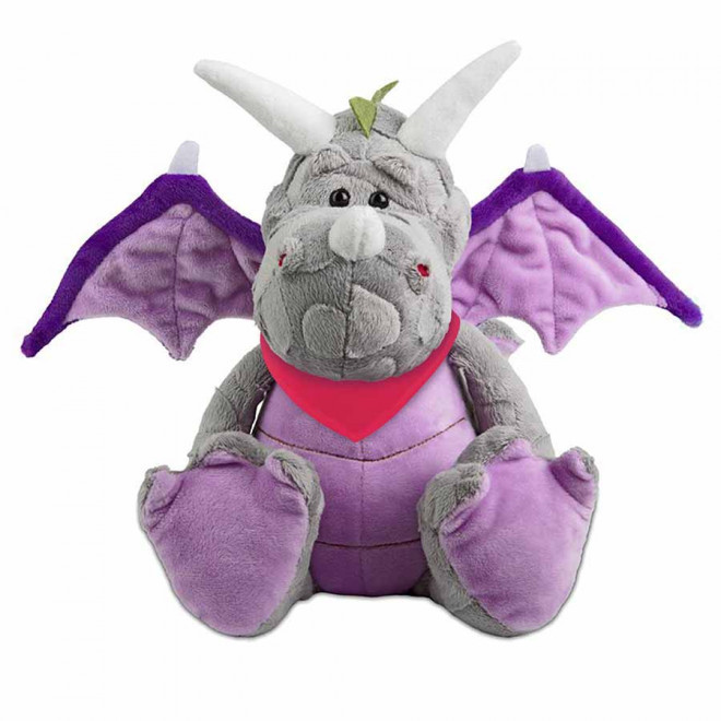PELUCHE DRAGON PERSONNALISABLE 'ZOVA BANDANA' - rose