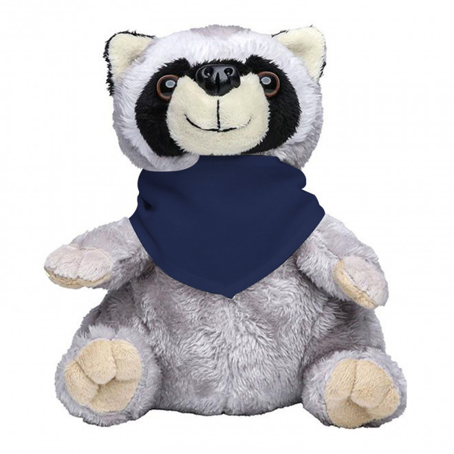 PELUCHE RATON LAVEUR PERSONNALISABLE 'RATOUNE BANDANA' - bleu foncé