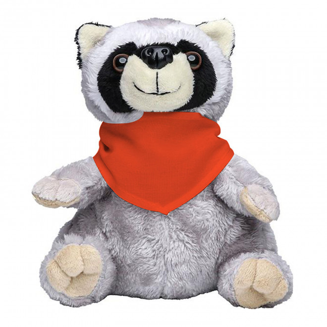 PELUCHE RATON LAVEUR PERSONNALISABLE 'RATOUNE BANDANA' - orange