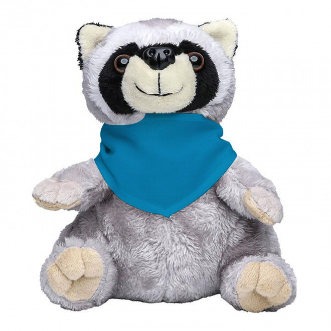 PELUCHE RATON LAVEUR PERSONNALISABLE 'RATOUNE BANDANA' - turquoise