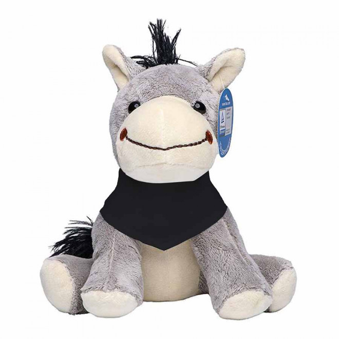 PELUCHE ANE PERSONNALISABLE 'JULES BANDANA' - noir