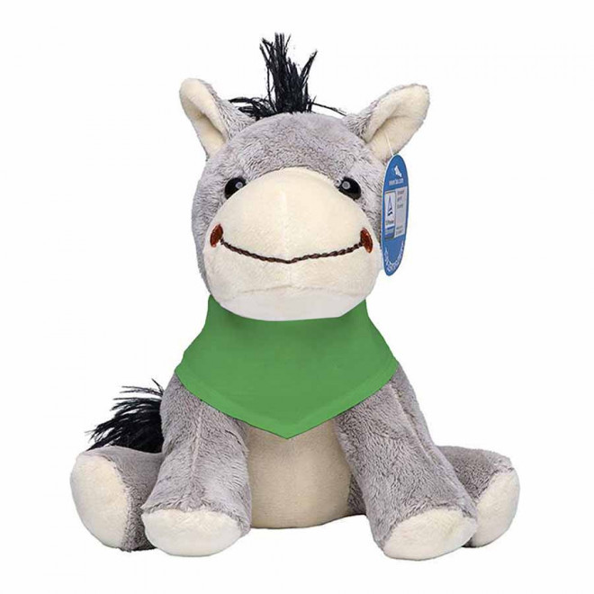 PELUCHE ANE PERSONNALISABLE 'JULES BANDANA' - vert clair