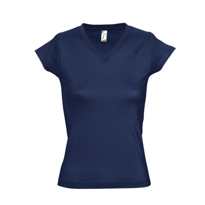 TEE-SHIRT PERSONNALISÉ FEMME 'MOON' 150 GR/M² - french marine