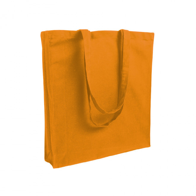 SAC COTON PERSONNALISÉ AVEC SOUFFLET 'FABIO' 220 GR/M² - orange