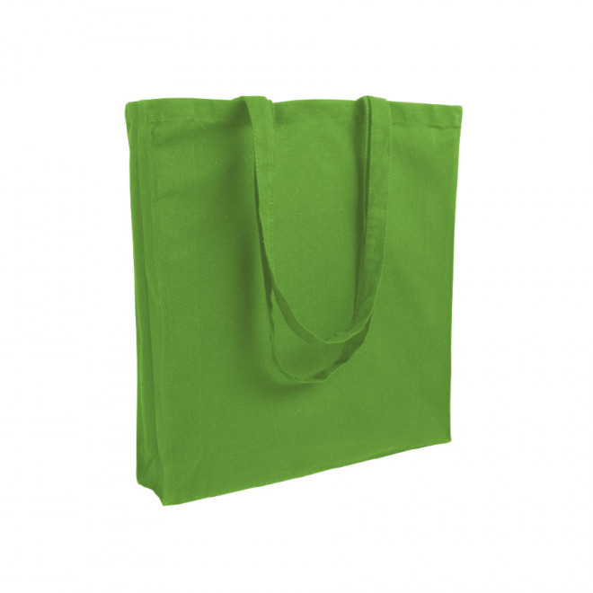 SAC COTON PERSONNALISÉ AVEC SOUFFLET 'FABIO' 220 GR/M² - vert pomme