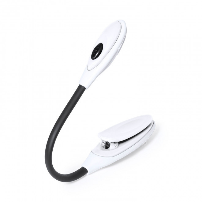 LAMPE DE LECTURE PERSONNALISEE MARQUE PAGE 'BOUKO' - blanc