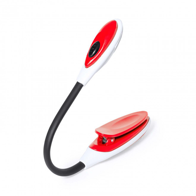 LAMPE DE LECTURE PERSONNALISEE MARQUE PAGE 'BOUKO' - rouge
