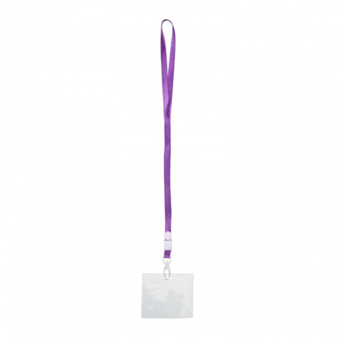 TOUR DE COU AVEC PORTE CARTES 'MOTI' - violet