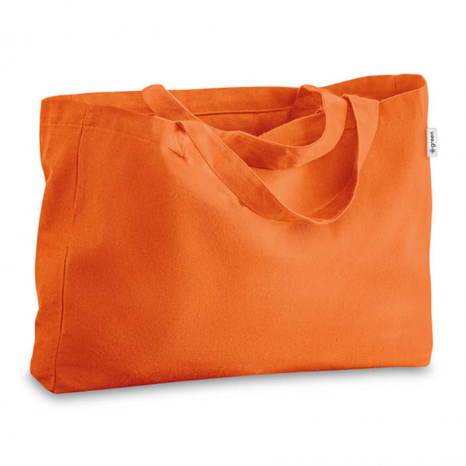 SAC COTON RECYCLE PERSONNALISABLE 'VOJO' - orange
