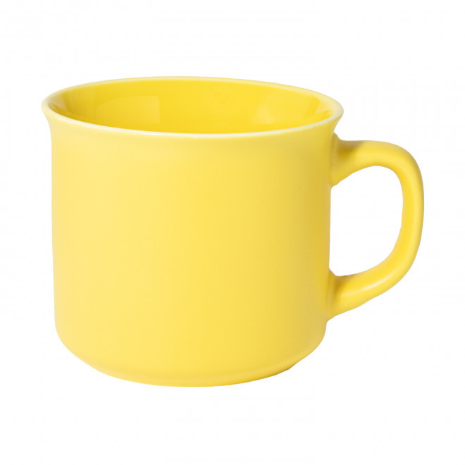 MUG EN CERAMIQUE 300ML PERSONNALISABLE 'BROBY COLOR' - jaune