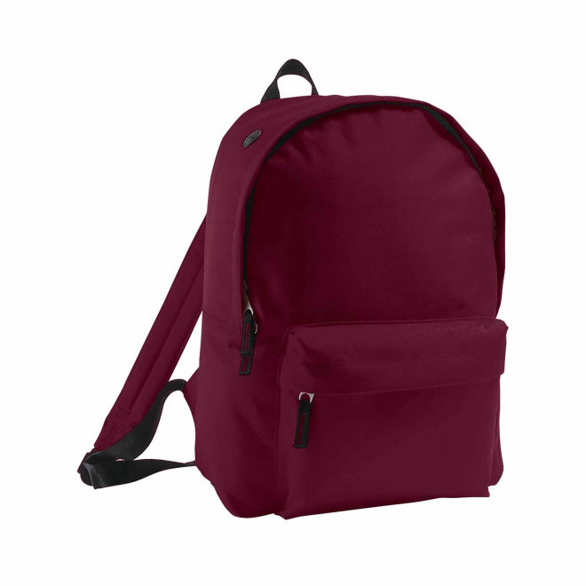 SAC A DOS PERSONNALISABLE EN POLYESTER 'RIDER' - bordeaux