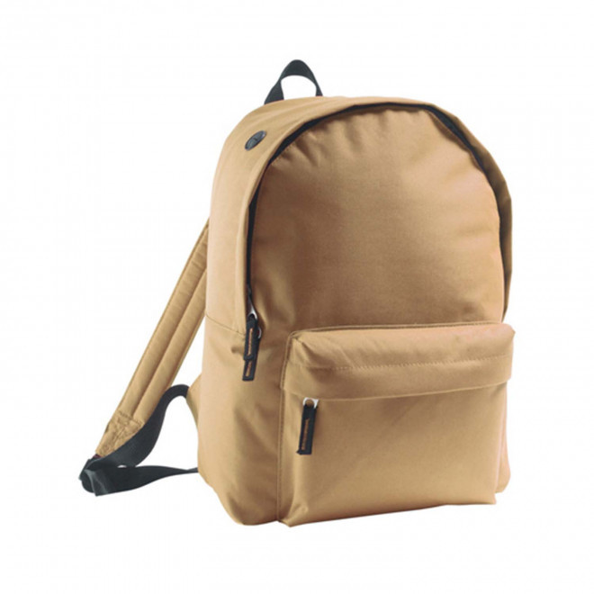 SAC A DOS PERSONNALISABLE EN POLYESTER 'RIDER' - sable