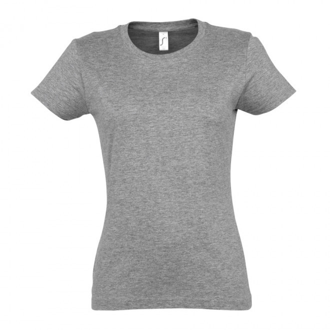 TEE-SHIRT COULEUR FEMME 'IMPERIAL' 190 GR/M² - gris chiné