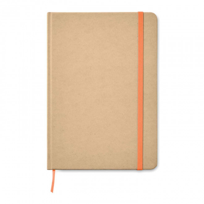 RAPIDE 4J - CARNET RECYCLE A5 LIGNE PERSONNALISABLE 'HORUS'  - orange