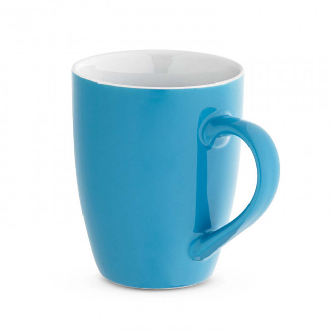MUG CERAMIQUE PERSONNALISABLE 370 ML 'CALMEA' - bleu clair