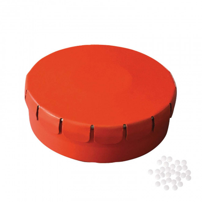 EXPRESS 48H - BOÎTE À BONBONS PUBLICITAIRE 'CLIC CLAC' - orange