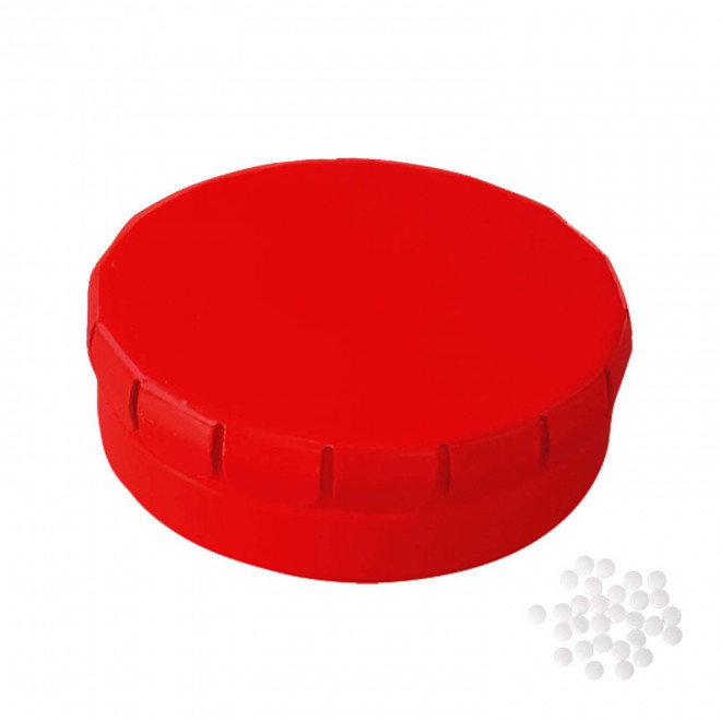 EXPRESS 48H - BOÎTE À BONBONS PUBLICITAIRE 'CLIC CLAC' - rouge mat