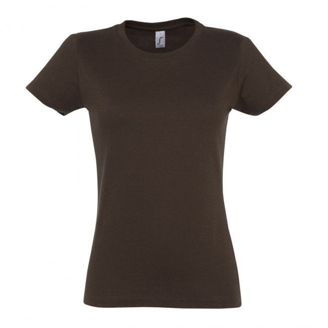 TEE-SHIRT COULEUR FEMME 'IMPERIAL' 190 GR/M² - chocolat