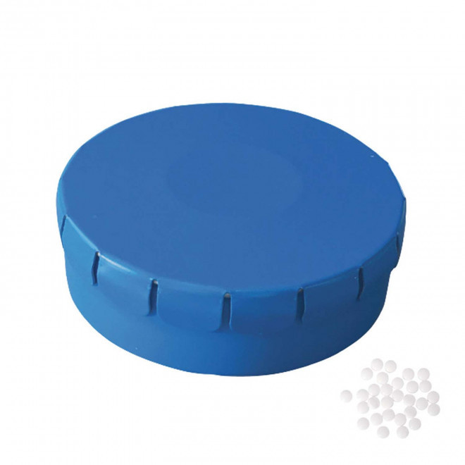 EXPRESS 48H - BOÎTE À BONBONS PUBLICITAIRE 'CLIC CLAC' - bleu process mat