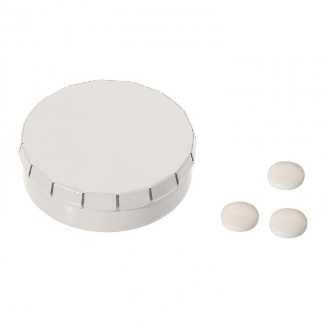 RAPIDE 4J - BOÎTE BONBONS MENTHE PERSONNALISABLE 'CLIC CLAC EUROPE'  - blanc