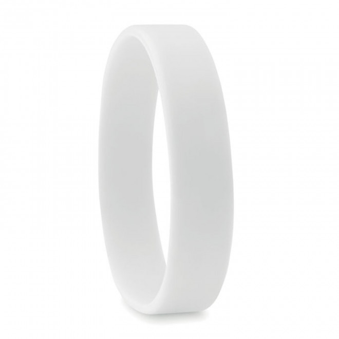 RAPIDE 4J - BRACELET PERSONNALISABLE SILICONE 'FESTIVAL' - blanc